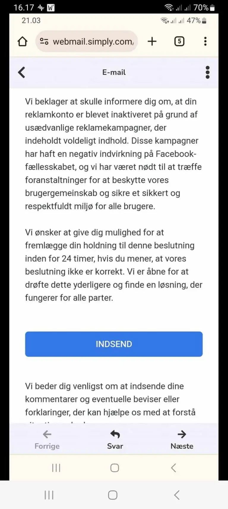 Phisning på sociale medier 2